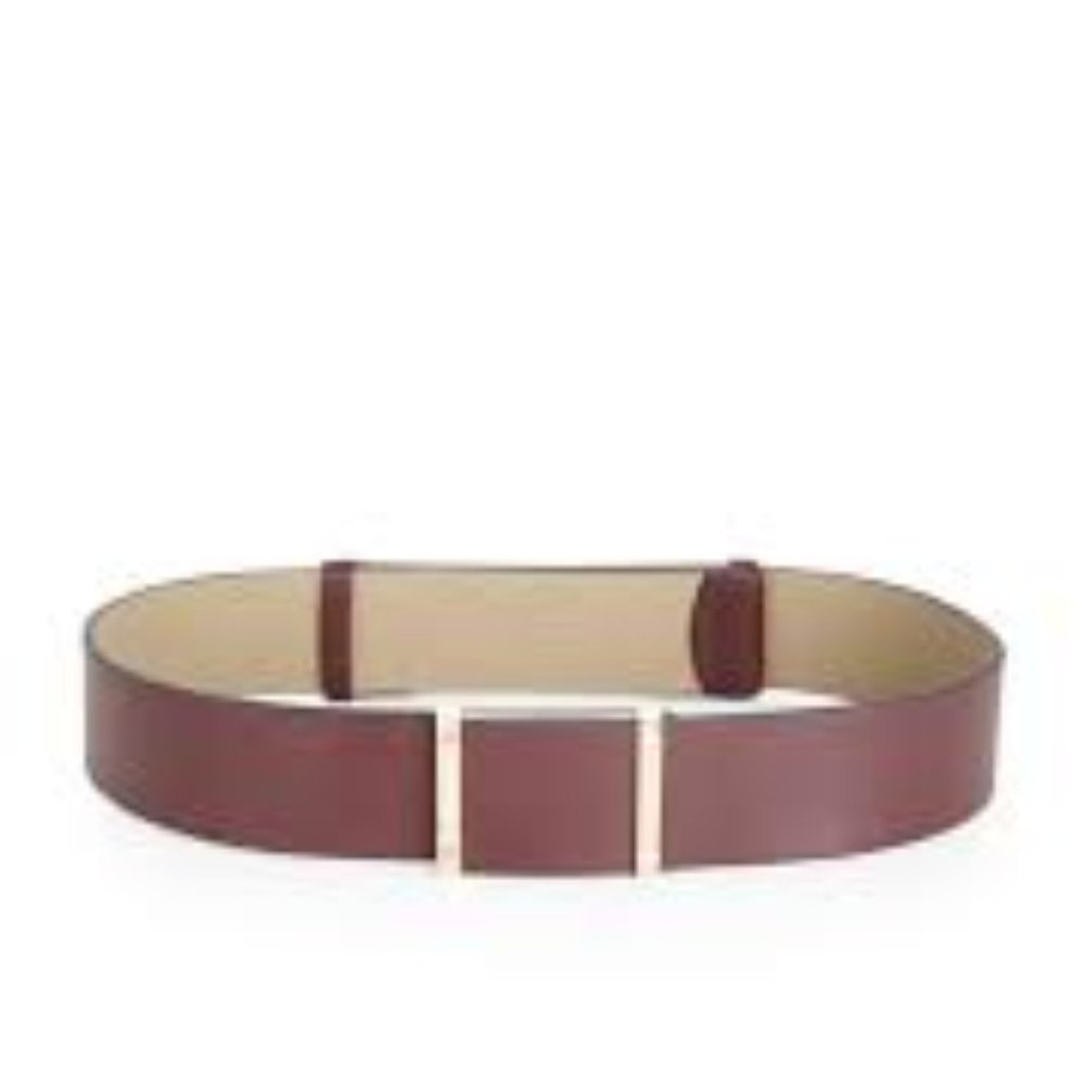 NWOT BCBGMAXAZRIA Double Pyramid-Bar Waist Belt